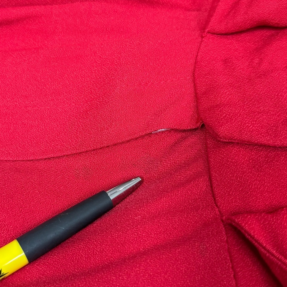 Vintage Red Long Sleeve Button Front Jumpsuit Size 10 Molly Malloy Petite - Picture 13 of 15